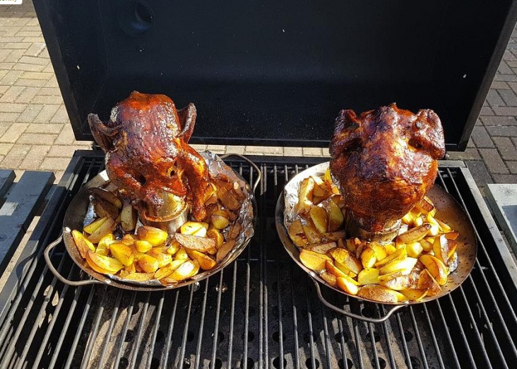 Hähnchen mit Rosmarinkartoffeln vom Grill - Mamas Kuche