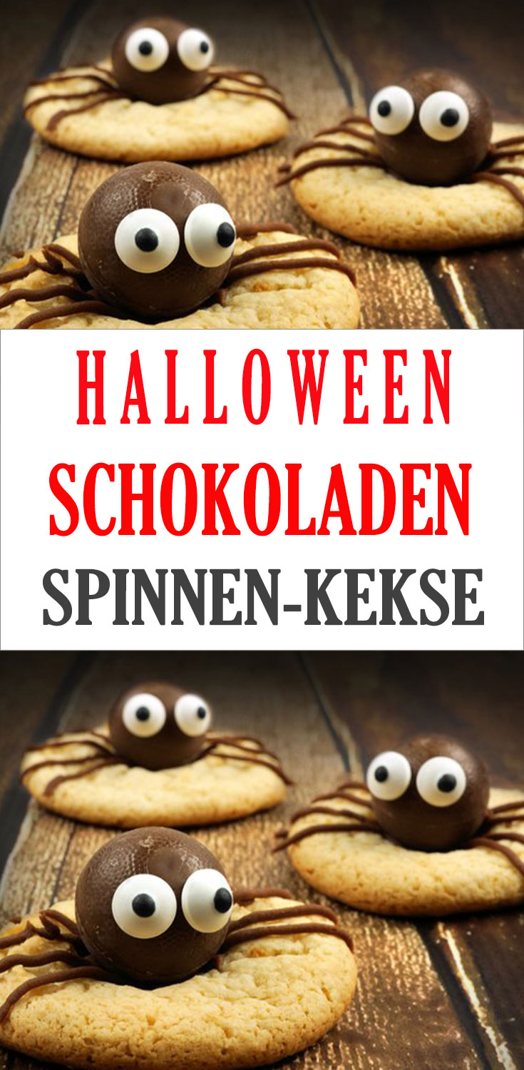Halloween-Schokoladen-Spinnen-Kekse - Mamas Kuche