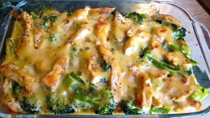 Brokkoli Hähnchenfilets in Käsesauce, überbacken - Mamas Kuche